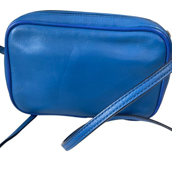 Marc By Marc Jacobs Blue Leather Crossbody Bag Coastal Minimalist Streetwear Y2K - Picture 5 of 10